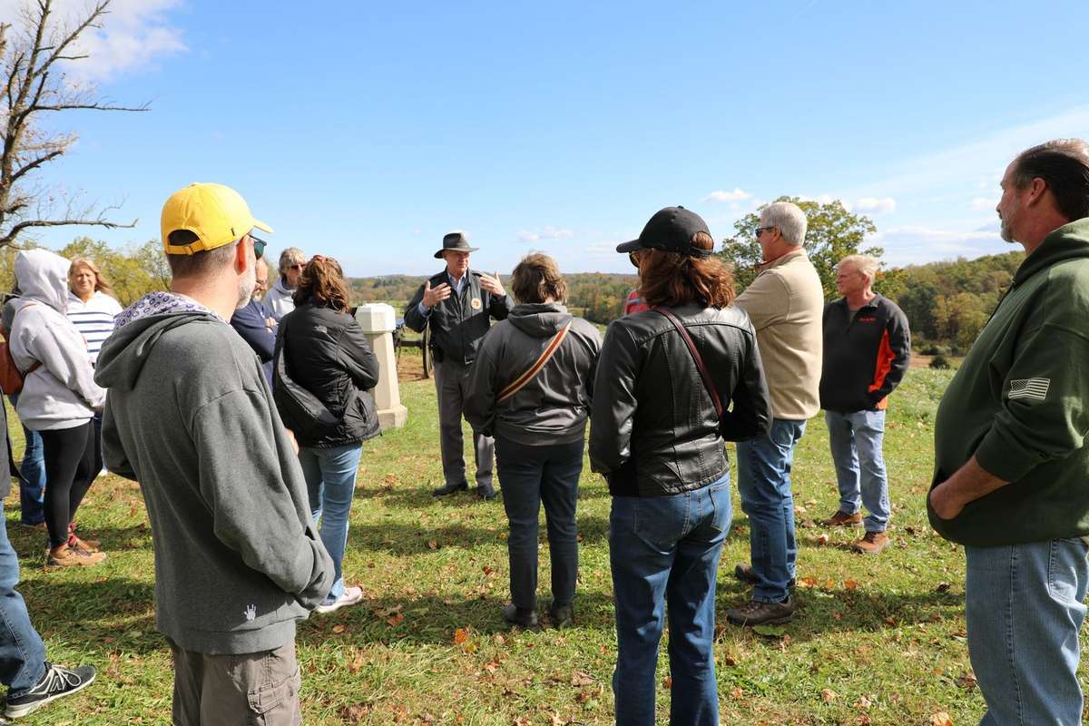 Historical battlefield scene showing the philosophical foundation of experiential leadership learning at Lincoln Leadership Institute