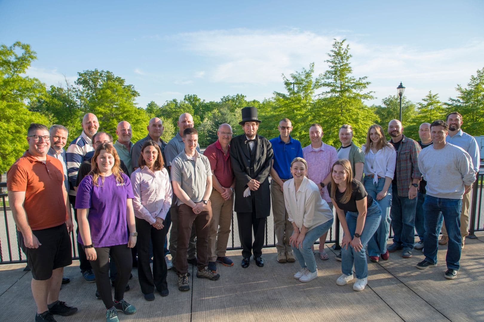 Lincoln Leadership Institute faculty conducting leadership training on historic Gettysburg battlefield