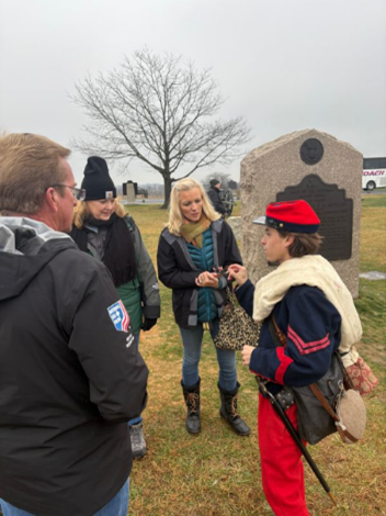 Faculty-led discussion on the Gettysburg battlefield